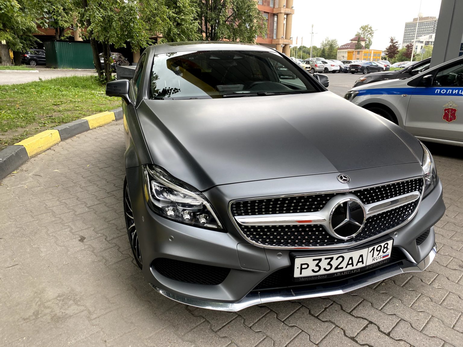 Мерседес CLS 350 алмазная крошка